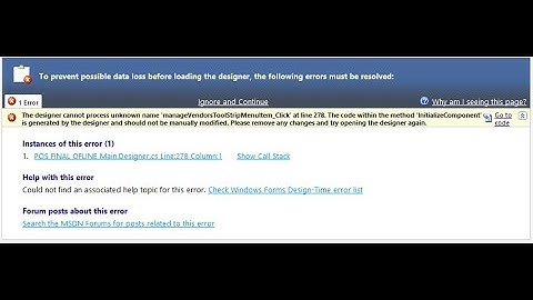 Designer Lost in C# Windows Forms