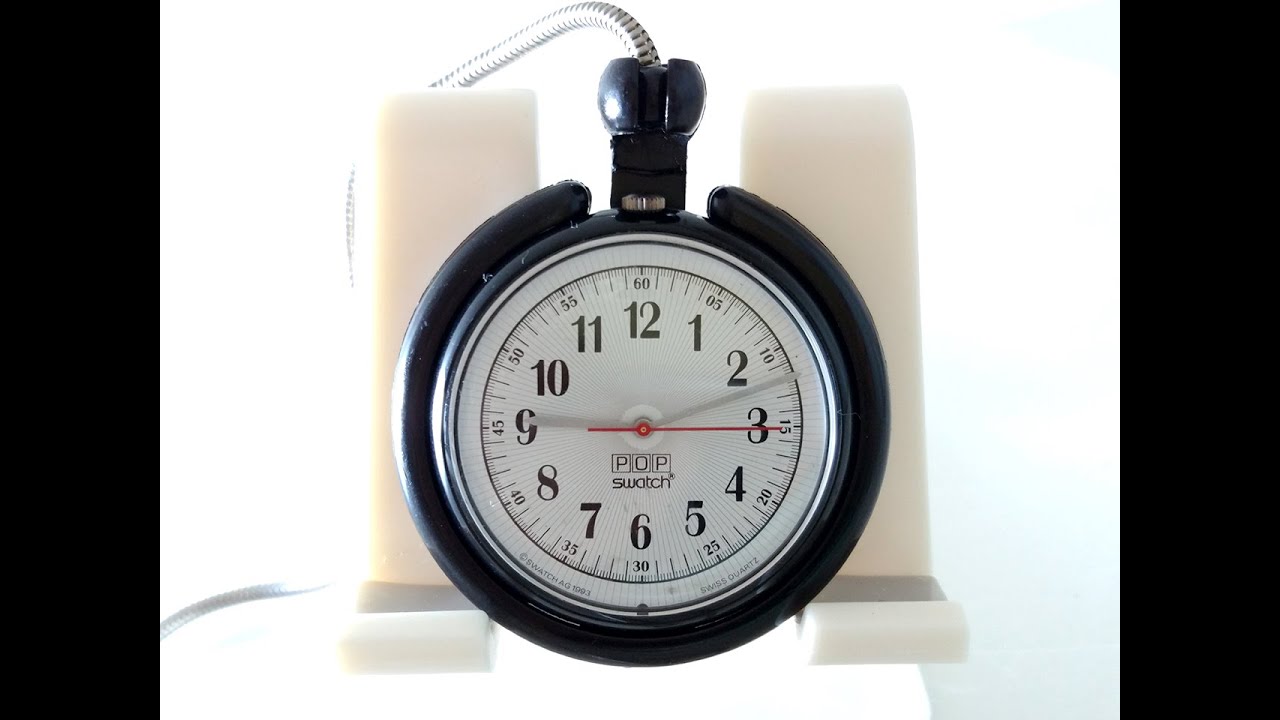POP SWATCH AG1993 Pocket Watch シンプルな懐中時計 - YouTube