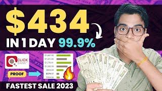 Made $434 Sale In 24 Hours From [Affiliate Marketing] | ClickBank For Beginners 2023 | Hindi