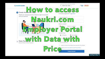 How to access Naukri.com employer portal with data and price...#Naukri.com #Tutorial