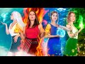 Chica de Fuego, Agua, Aire y Tierra / ¡Los Cuatro Elementos de Campamento!