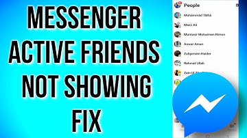 Fix messenger active now not showing problem | Messenger Online Friends Not Showing