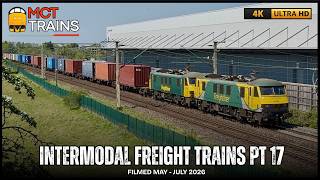Intermodal Freight Trains Pt 17 - May - July 2026 - 4K -