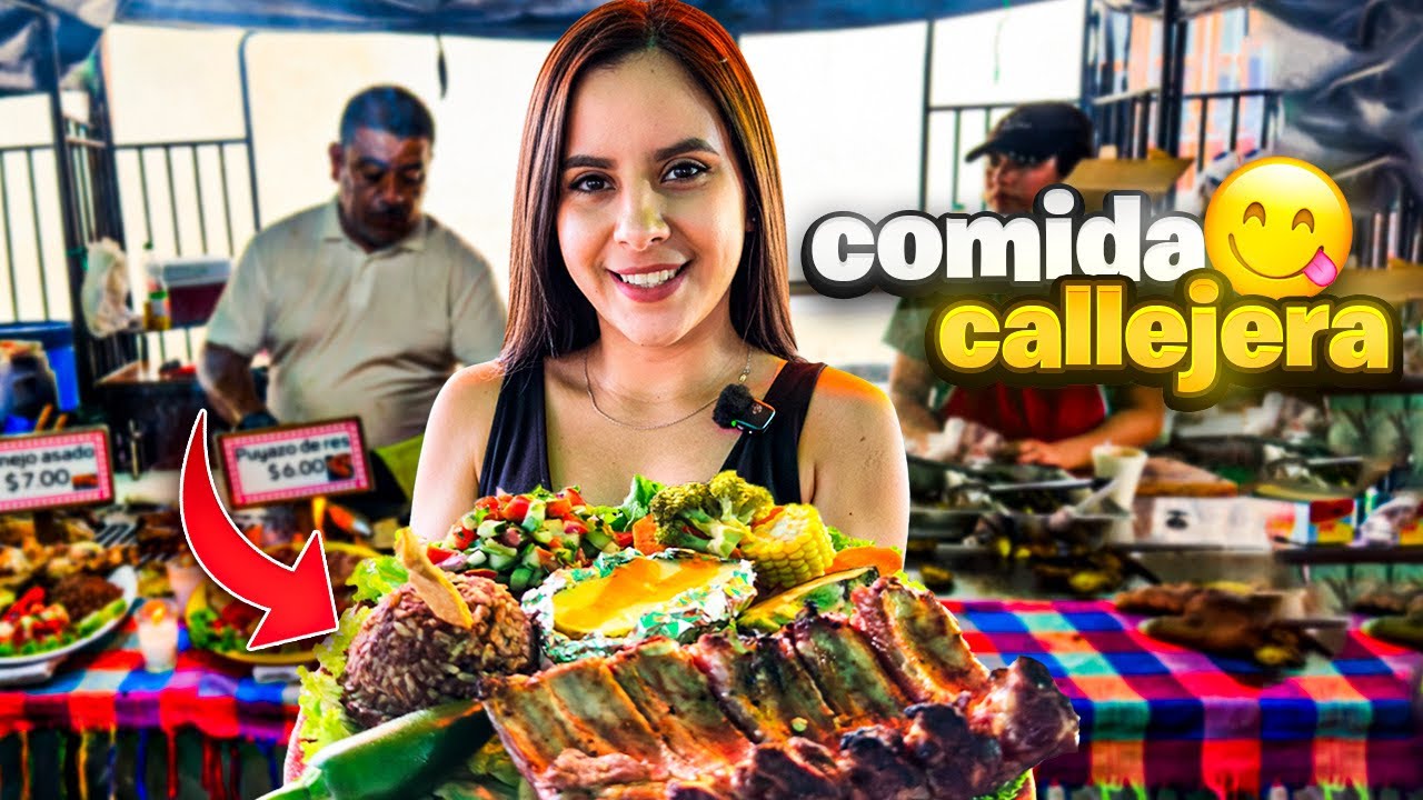 FUIMOS A Probar COMIDA CALLEJERA En Unos De las Pueblos Más Lindo de El Salvador 