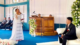 God knew that I needed you ( Cover )| Bride singing for Groom on their Big Day 😍😍 |