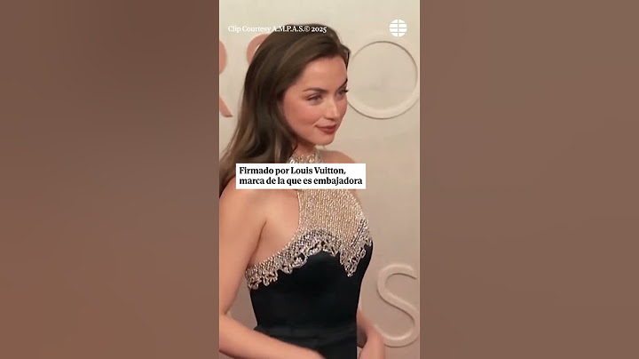 Espectacular estilismo de Ana de Armas, la mejor vestida de la alfombra roja de los Oscar 2025