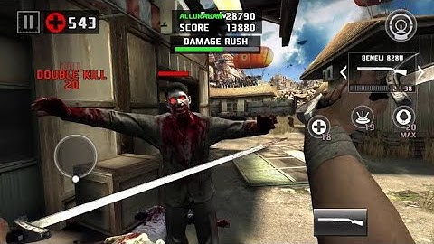 Dead Trigger Gameplay Zombie Survival Gameplay Part 5 - Harini game Android Gameplay