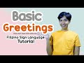 Basic Greetings in Filipino Sign Language Tutorials Rai Zason