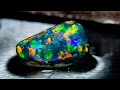 The most AMAZING gem black opal - I cut it for my collection