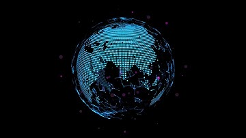 4K UHD 25fps FREE Video Background   HUD Sci Fi Futuristic Planet Earth