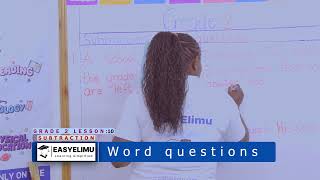 How to subtract word questions | CBC Grade 2 math | EasyElimu