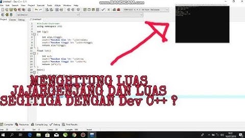 Membuat Program Menghitung Luas Jajargenjang dan Luas Segitiga C++