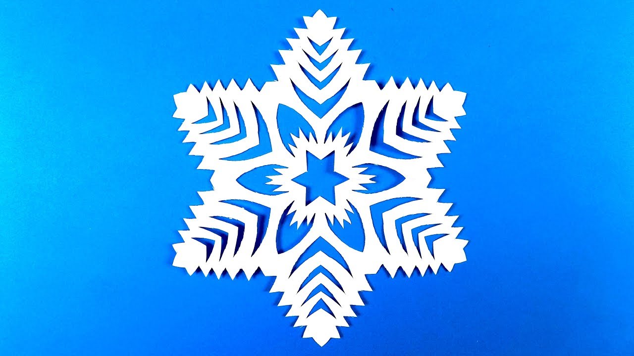 How to make a snowflake with paper. Paper snowflake tutorial. origami instructions