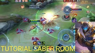 TUTORIAL SABER ROOM MOBILE LEGENDS #mlbb #video #rrq #saber #