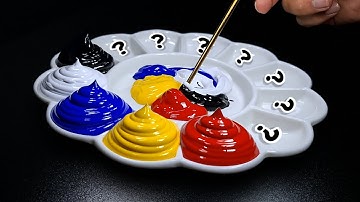 How To Making 13 Beautiful Colors from 5 Primary Colors - Satisfying Color Mixing