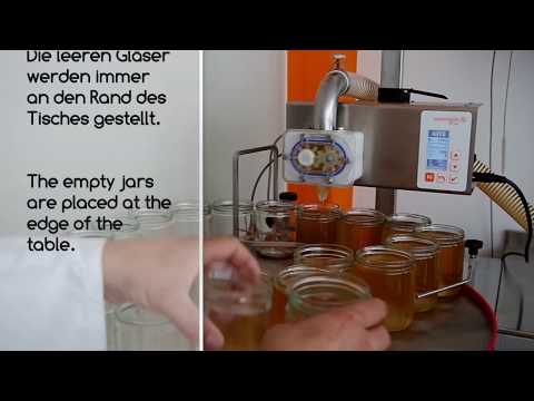 Honey filling machine NASSENHEIDER Honey 65 - tutorial honey filling