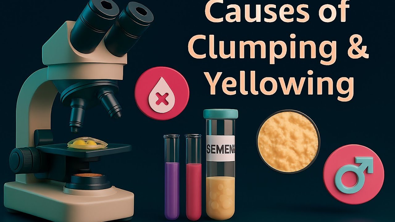 تكتل واصفرار السائل المنوي الاسباب والعلاج