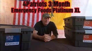 4Patriots 3-Month Survival Food Kit Platinum XL