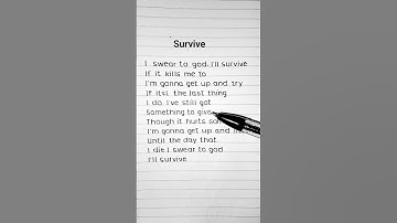 Thumbnail of Lewis Capaldi - Survive (Lyrics)#song #lyrics #trending