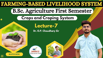 Farming based Livelihood System II Crops and Croping System II