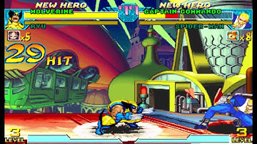 AWESOME 29 hit Wolverine Combo - Marvel vs Capcom 1
