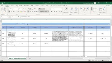 Video 2 Elaboración de una Matriz de Análisis Documental