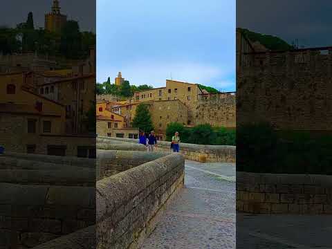 Besalú, Most Beautiful Spanish Village 🇪🇸 #travel #beautifulvillage #spaintravel