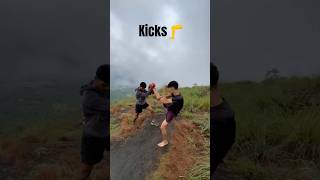 Nature 🦵#trending #nature #kicks #training #kickboxing #mountains #motivation #viral #muaythai #mma