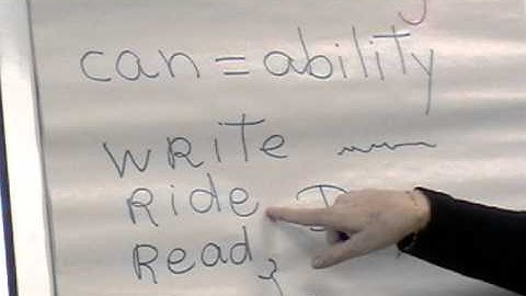 English: Basic 1, Grammar - Can, Cannot, Can You? Things You Can Do Part 1.mpg