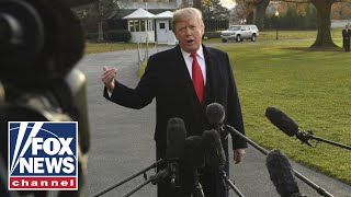 Trump speaks to reporters ahead of trip to Florida with Rosenstein