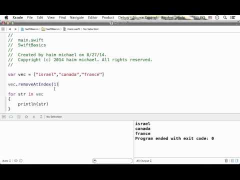 The Swift Array removeAt Method
