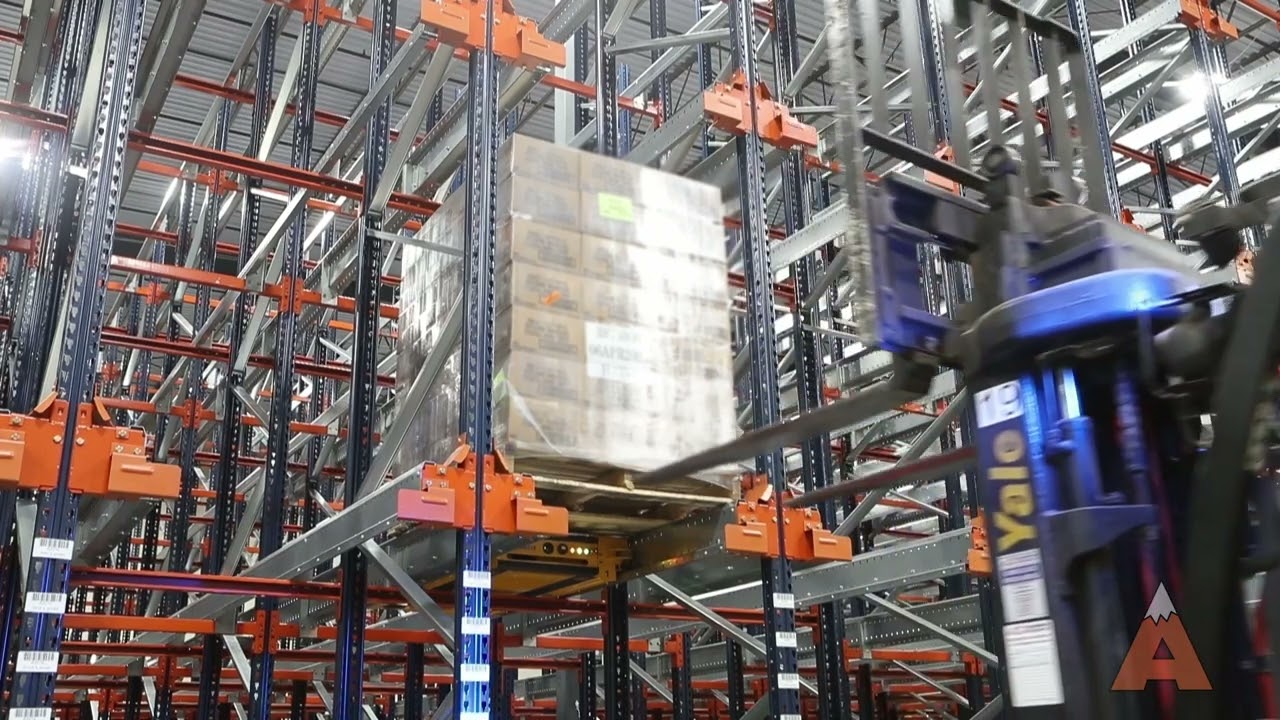 ASRS Pallet Shuttle Storage Rack System Installation | Apex Companies