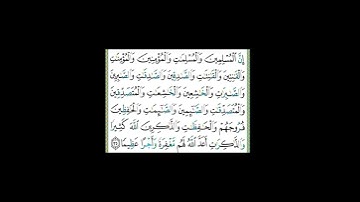 سورة الأحزاب الآية (35)