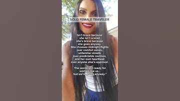 ✈️Solo Female Traveler 🌍  Fearless, Free & Unstoppable | Travel Alone & Love It