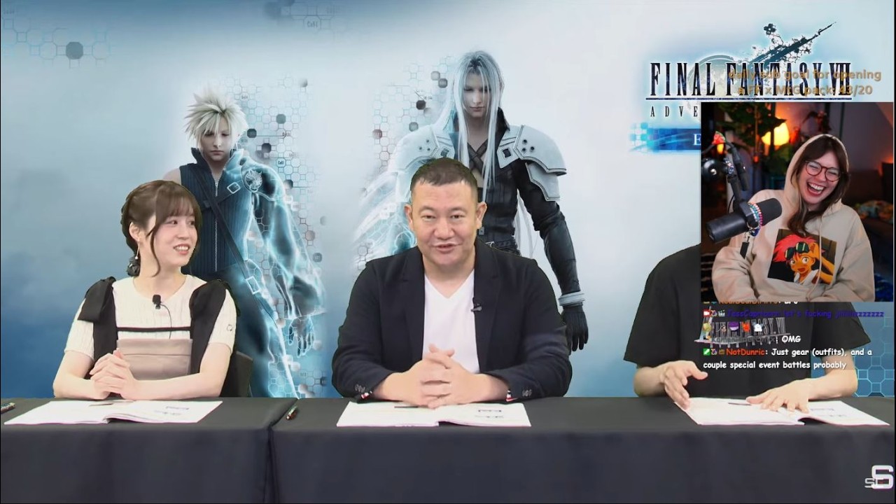 JessCap REACTS to the FFVII Ever Crisis 2nd Year Anniversary Livestream (ADVENT CHILDREN!)