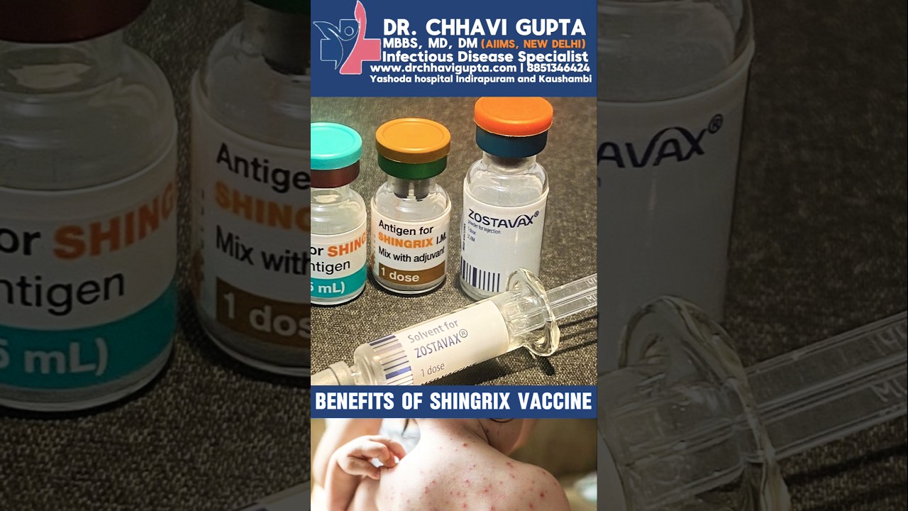 Benefits of Shangrix Vaccine | Treatment of #herpeszoster in Hindi | Dr. Chhavi Gupta #shorts