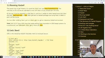 haskell mooc part1 lecture1 1 4 Running Haskell