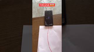 Pil kalem kâğıt ile telefonu şarj etme taktiği #youtubeshorts #experiements #reels #magic #phone