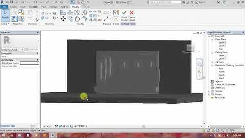 Modern tv unit design part - 3 using (casework) revit architecture