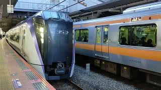 E353系　特急 あずさ　立川駅　発車