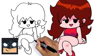 How To Draw Friday Night Funkin | Girlfriend