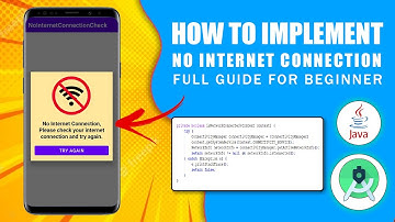 How to Check Internet Connection in Android Studio - Custom No Internet Connection Dialog - 2022