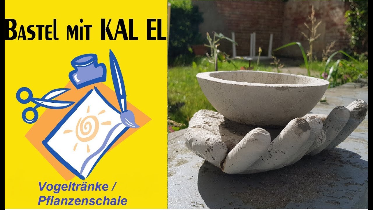Vogeltränke / Pflanzenschale Beton