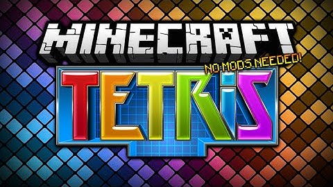 ★Minecraft 1.9 Update - Tetris Mini Game With ONLY One Command No Mods Needed (1.9 Minecraft)★