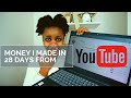 TOTAL SEPTEMBER EARNINGS | AMOUNT OF MONEY A VIDEO WITH 13K VIEWS HAS MADE |  SOUTH AFRICAN YOUTUBER