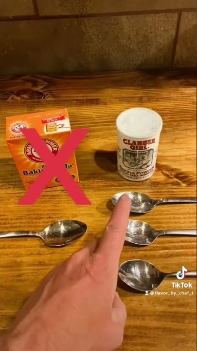Baking Hack : baking soda / baking powder substitution