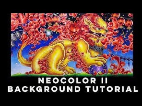 Creating amazing backgrounds with Caran D'Ache Neocolor II - Color Art