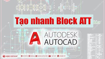 [hoccokhi] Cách tạo nhanh Block ATT trong AutoCAD | thủ thuật autocad #shorts