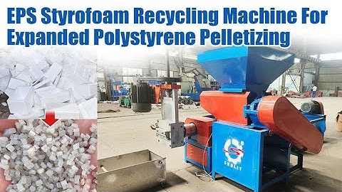 EPS Styrofoam Granulating Line: Transforming Waste into Valuable Plastic Pellets | Full Process#eps