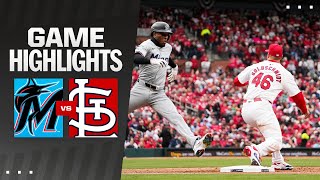 Marlins vs. Cardinals Game Highlights (4\/4\/24) | MLB Highlights